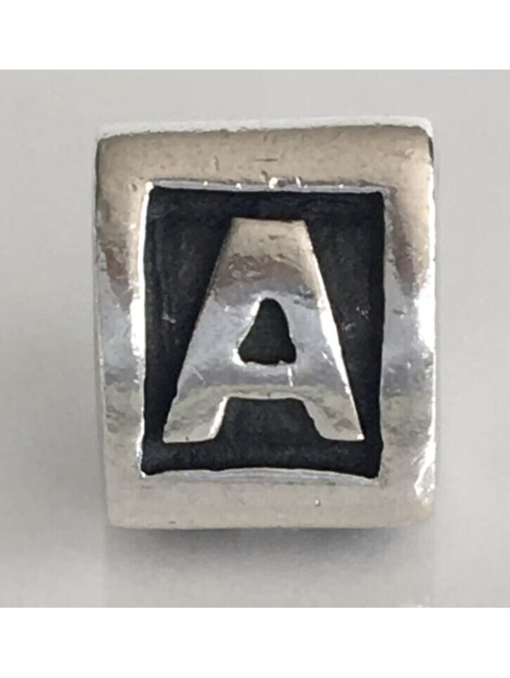 Vintage Pandora "A" bead charm 925 Sterling